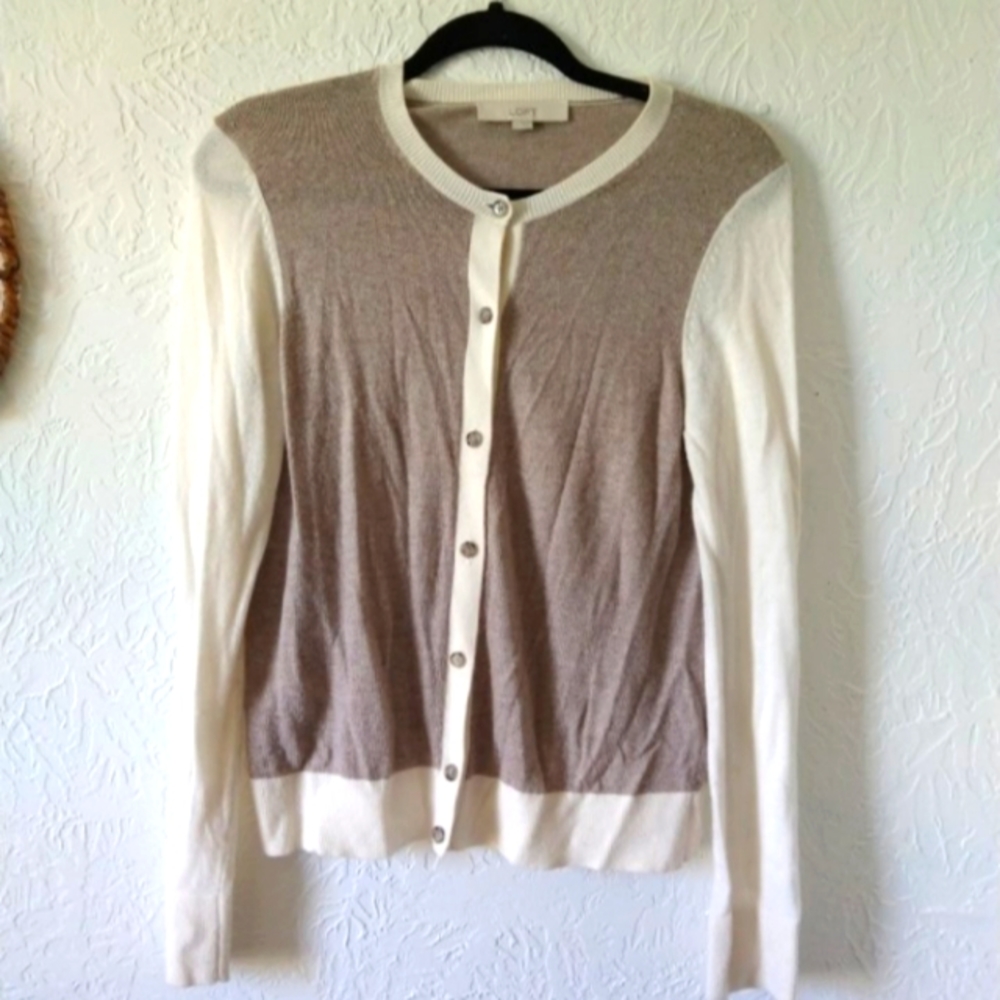 Loft Button Down Lightweight Cardigan - image 1